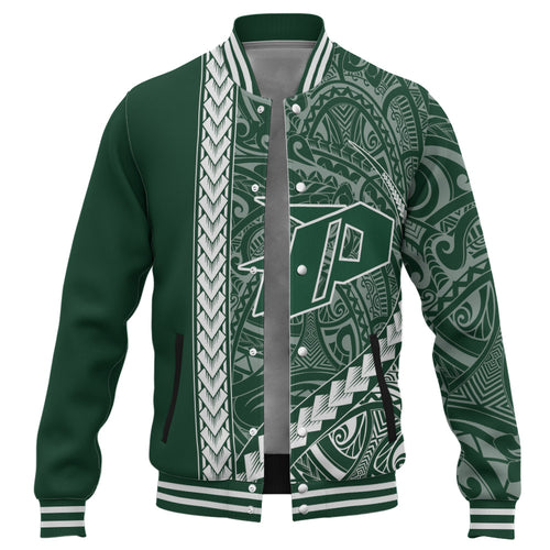 Pahoa High and Intermediate School Baseball Jacket Tribal Polynesian Pride Style