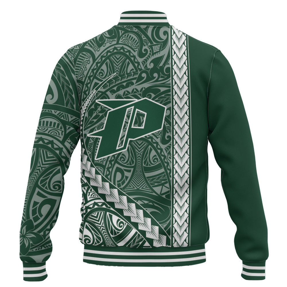 Pahoa High and Intermediate School Baseball Jacket Tribal Polynesian Pride Style