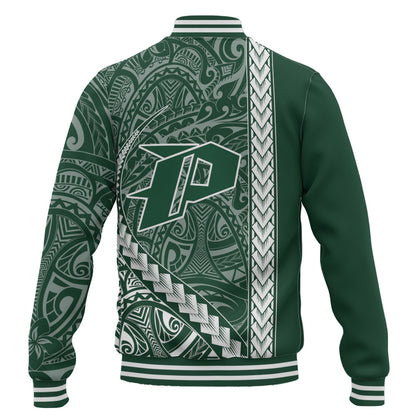 Pahoa High and Intermediate School Baseball Jacket Tribal Polynesian Pride Style