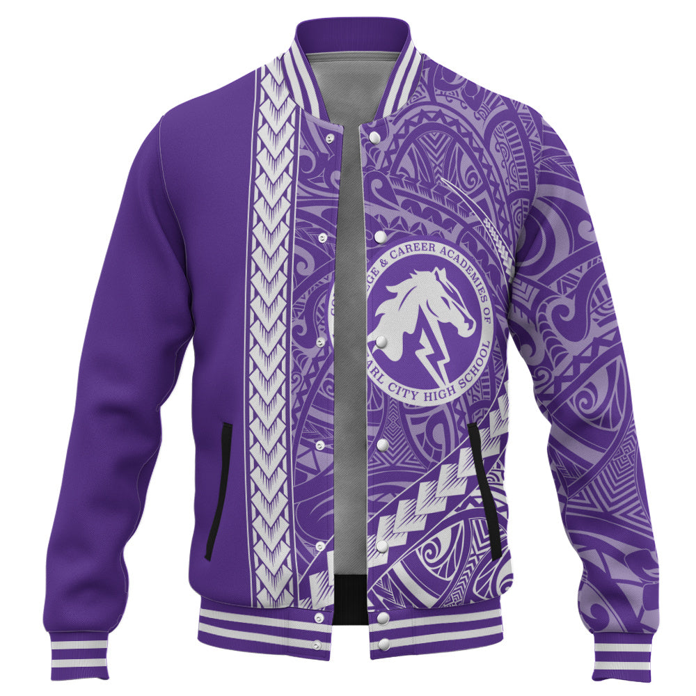 Pearl City High School (Hawaii) Baseball Jacket Tribal Polynesian Pride Style