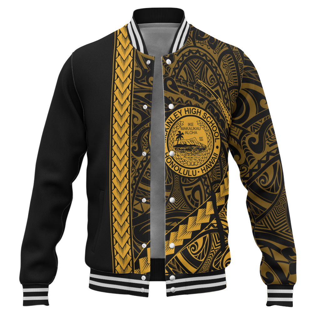 President William McKinley High School Baseball Jacket Tribal Polynesian Pride Style