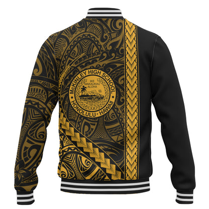 President William McKinley High School Baseball Jacket Tribal Polynesian Pride Style