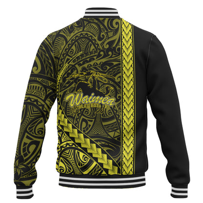 Waimea Elementary School Baseball Jacket Tribal Polynesian Pride Style
