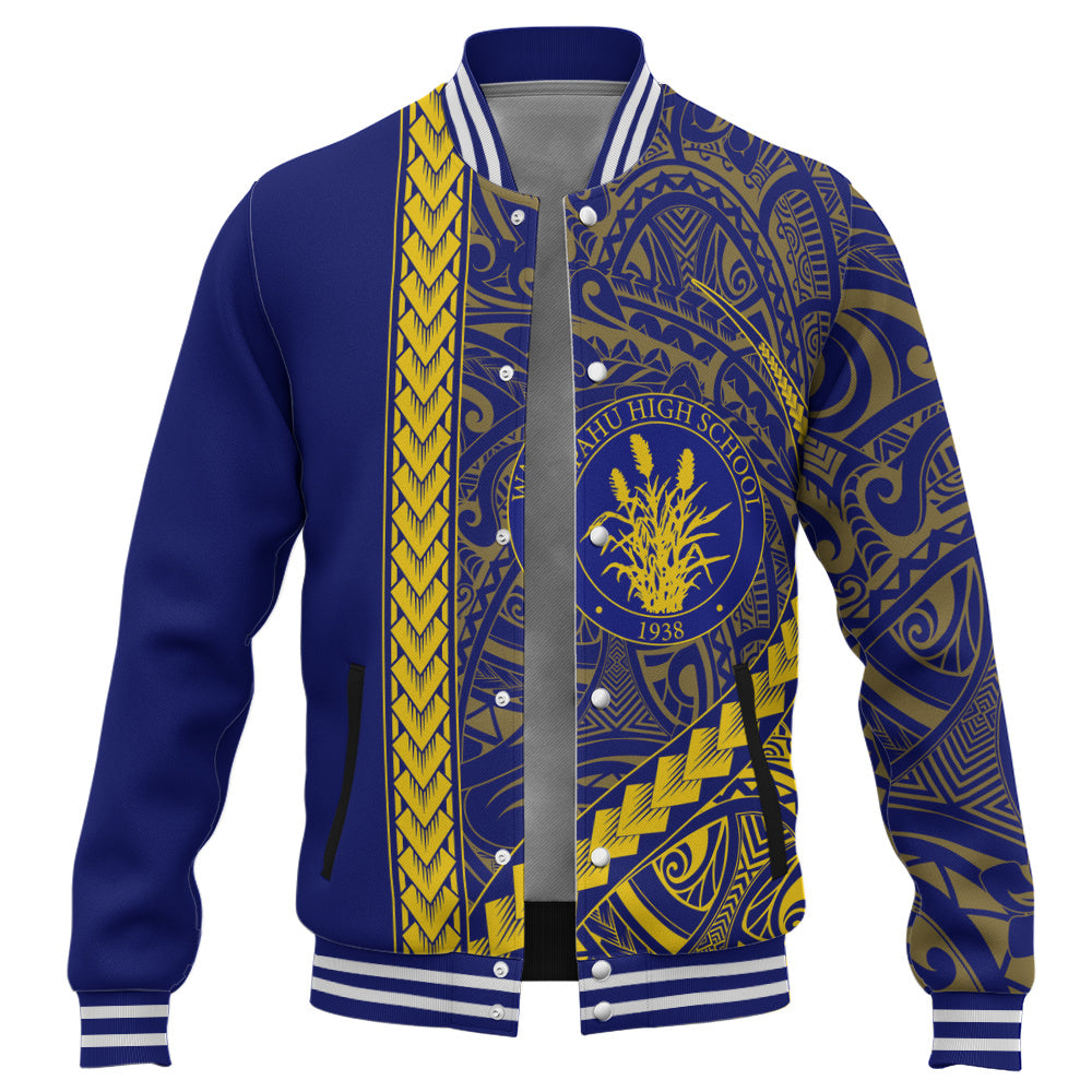 Waipahu High School Baseball Jacket Tribal Polynesian Pride Style