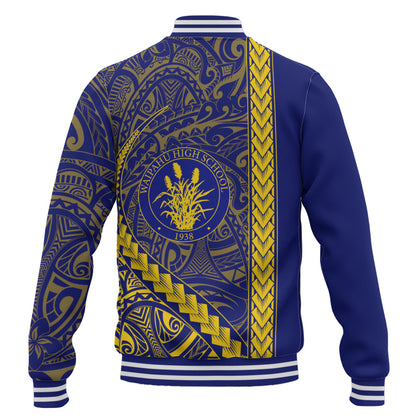 Waipahu High School Baseball Jacket Tribal Polynesian Pride Style