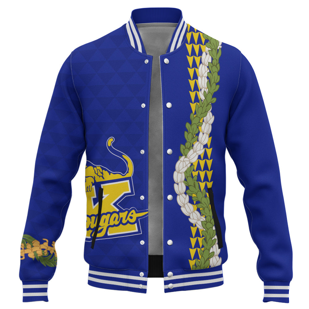 Henry J. Kaiser High School (Hawaii) Baseball Jacket Puakenikeni Maile Flower Lei