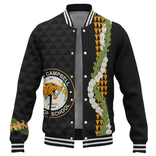 James Campbell High School Baseball Jacket Puakenikeni Maile Flower Lei