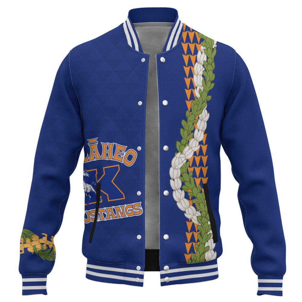 Kalaheo High School Baseball Jacket Puakenikeni Maile Flower Lei