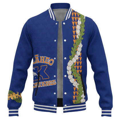 Kalaheo High School Baseball Jacket Puakenikeni Maile Flower Lei