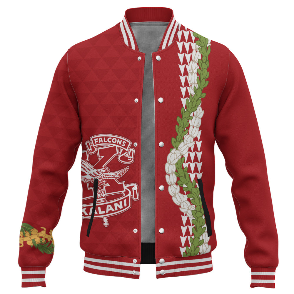 Kalani High School Baseball Jacket Puakenikeni Maile Flower Lei