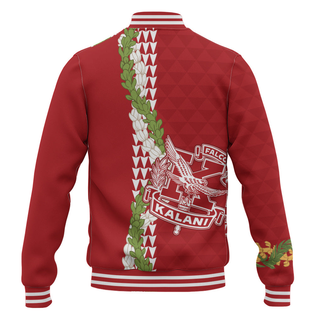 Kalani High School Baseball Jacket Puakenikeni Maile Flower Lei