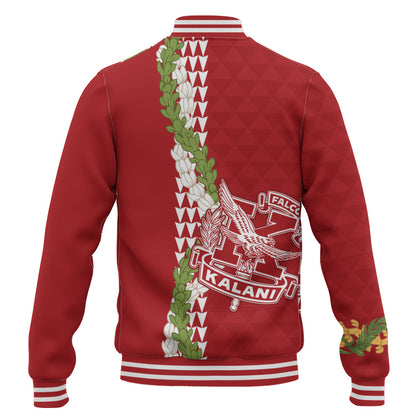 Kalani High School Baseball Jacket Puakenikeni Maile Flower Lei