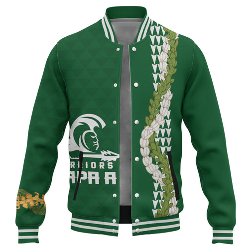 Kapaa High School Baseball Jacket Puakenikeni Maile Flower Lei