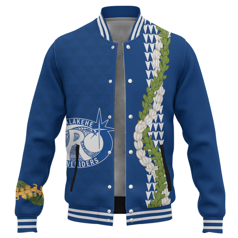 Kealakehe High School Baseball Jacket Puakenikeni Maile Flower Lei