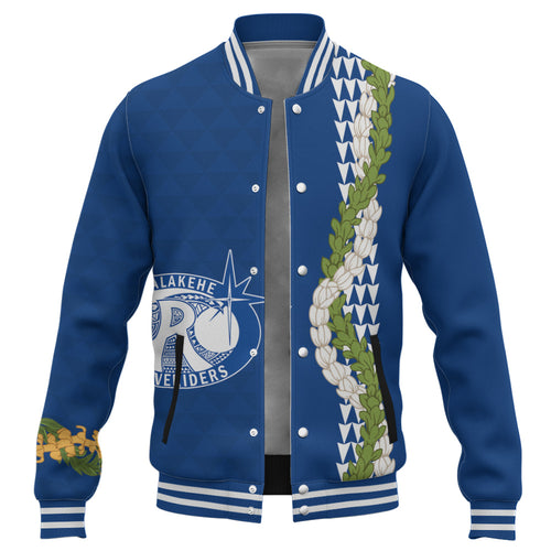 Kealakehe High School Baseball Jacket Puakenikeni Maile Flower Lei