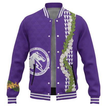 Pearl City High School (Hawaii) Baseball Jacket Puakenikeni Maile Flower Lei