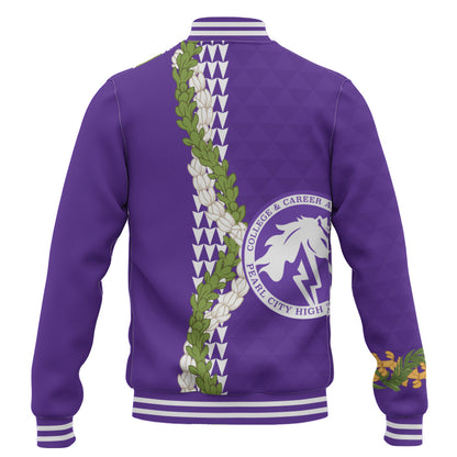 Pearl City High School (Hawaii) Baseball Jacket Puakenikeni Maile Flower Lei