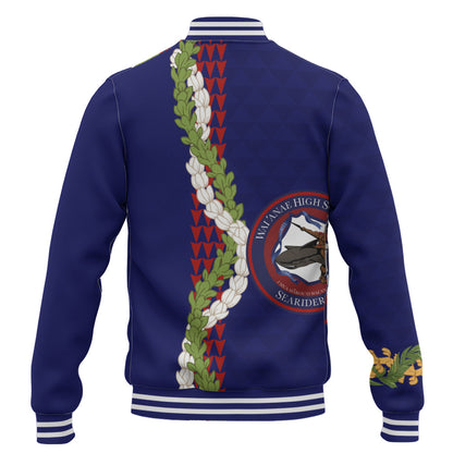 Waianae High School Baseball Jacket Puakenikeni Maile Flower Lei