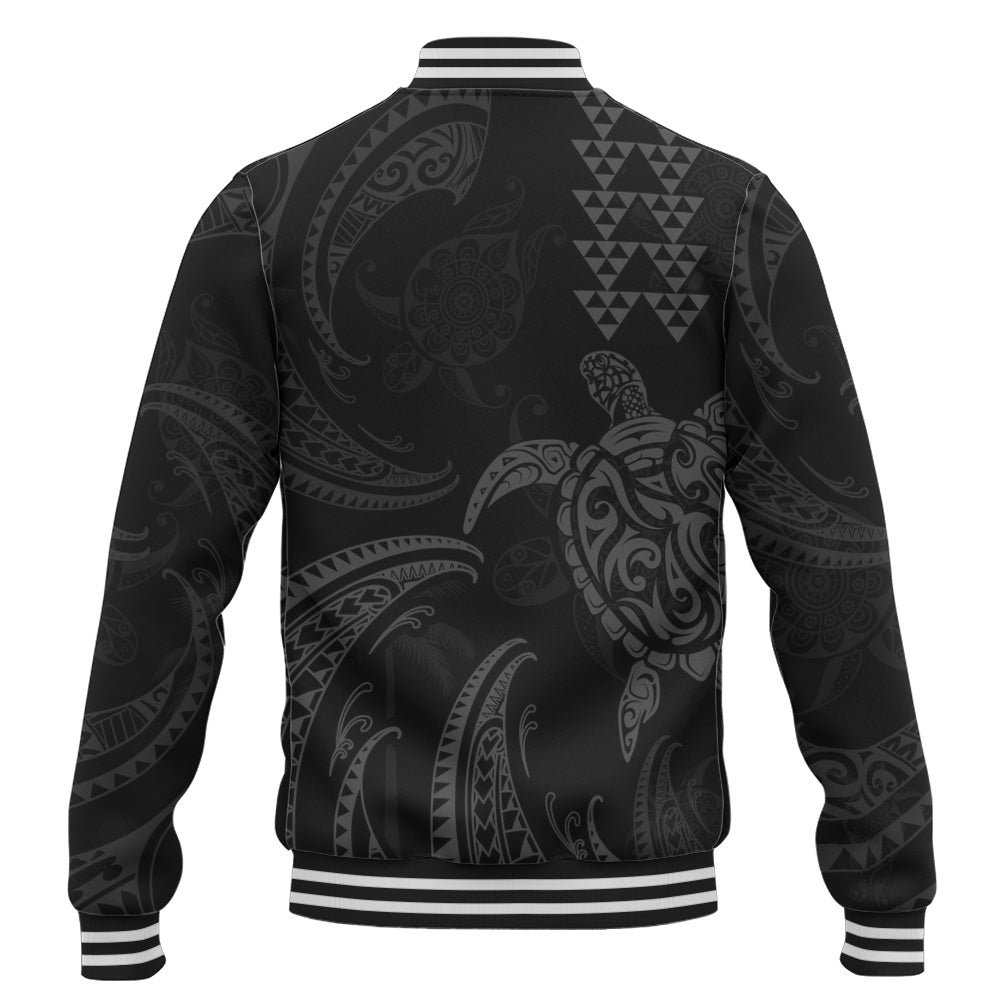 Hawaii Baseball Jacket Polynesian Turtle Tribal Ocean Spirit