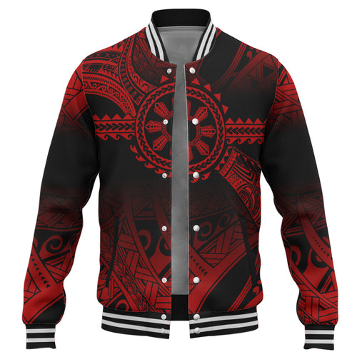 Philippines Filipinos Baseball Jacket Polynesian Tribal Sun Tribal Legacy
