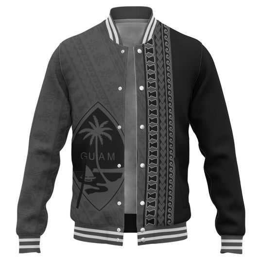 Guam Baseball Jacket Island Crest Chamorro Tribal Heritage