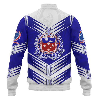 Samoa Baseball Jacket Toa Samoa Rugby Polynesian Tribal Pride Style