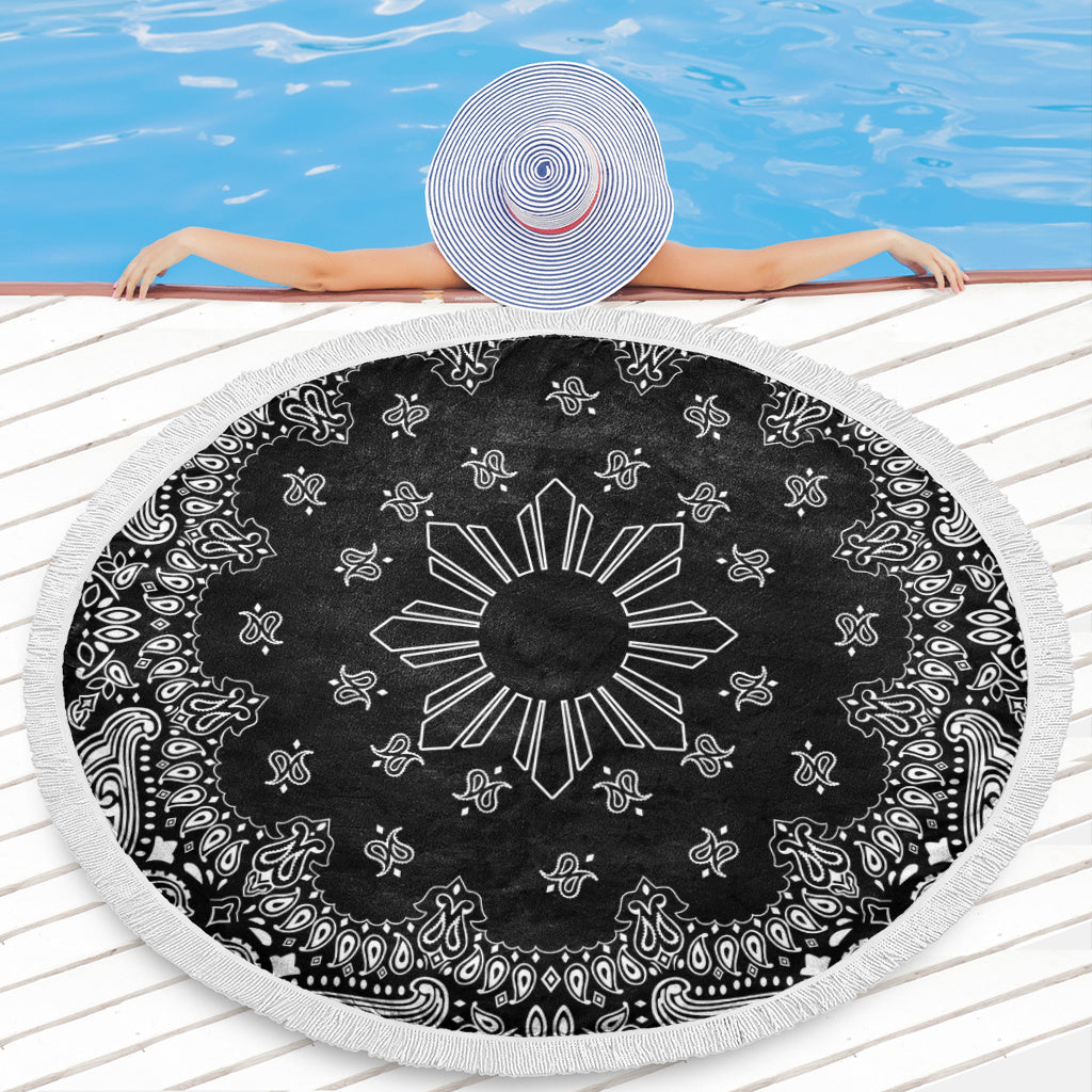 Philippines Filipinos Beach Blanket Sun Bandana Paisley Print Heritage