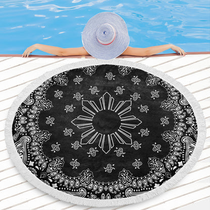 Philippines Filipinos Beach Blanket Sun Bandana Paisley Print Heritage