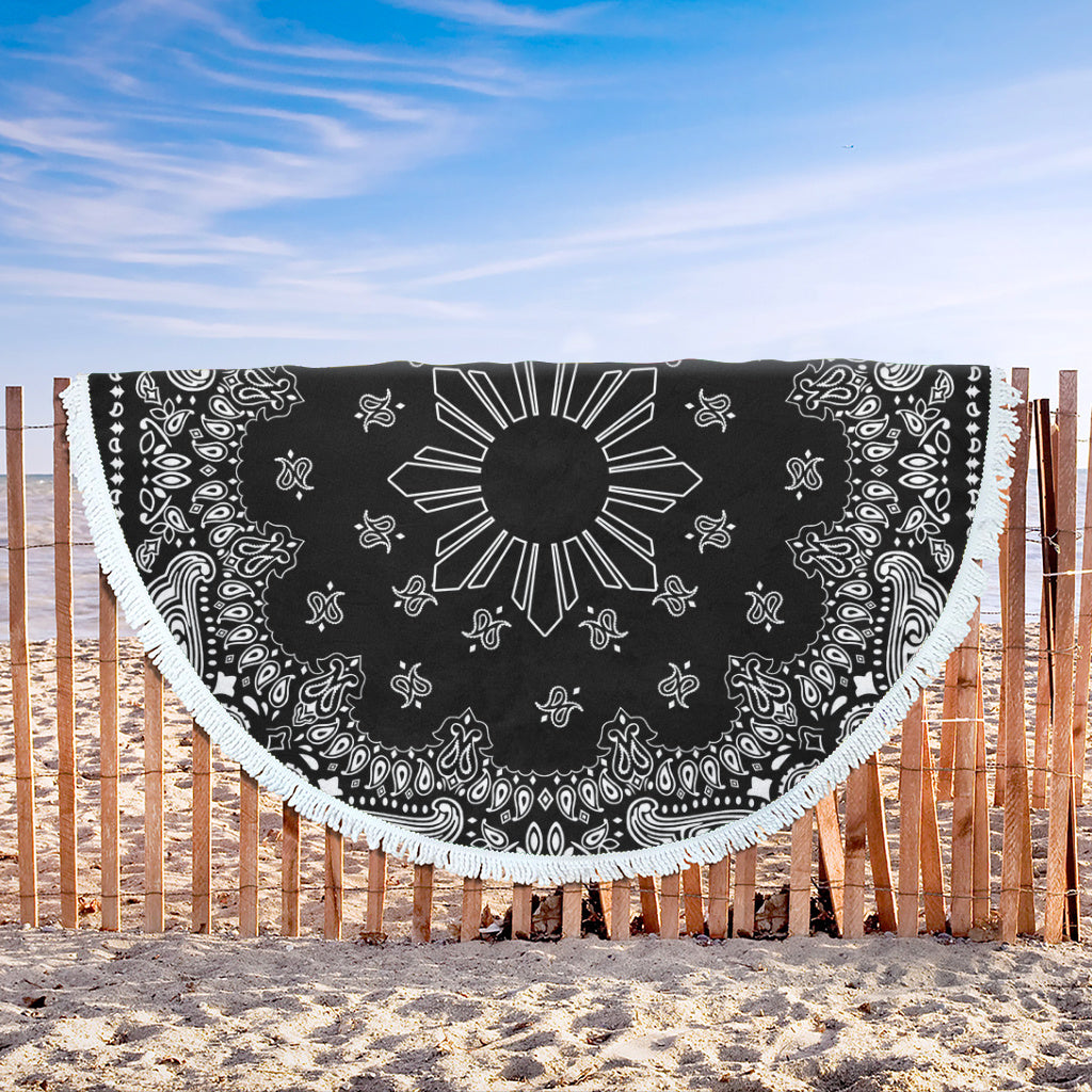 Philippines Filipinos Beach Blanket Sun Bandana Paisley Print Heritage