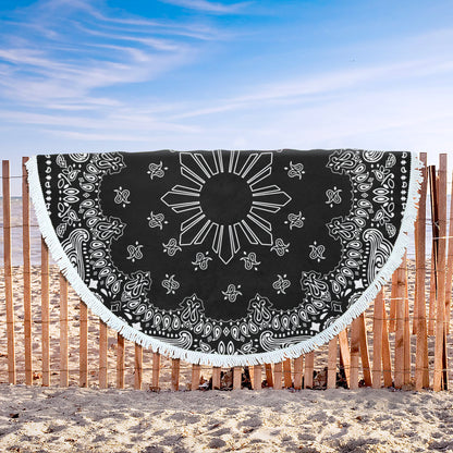 Philippines Filipinos Beach Blanket Sun Bandana Paisley Print Heritage