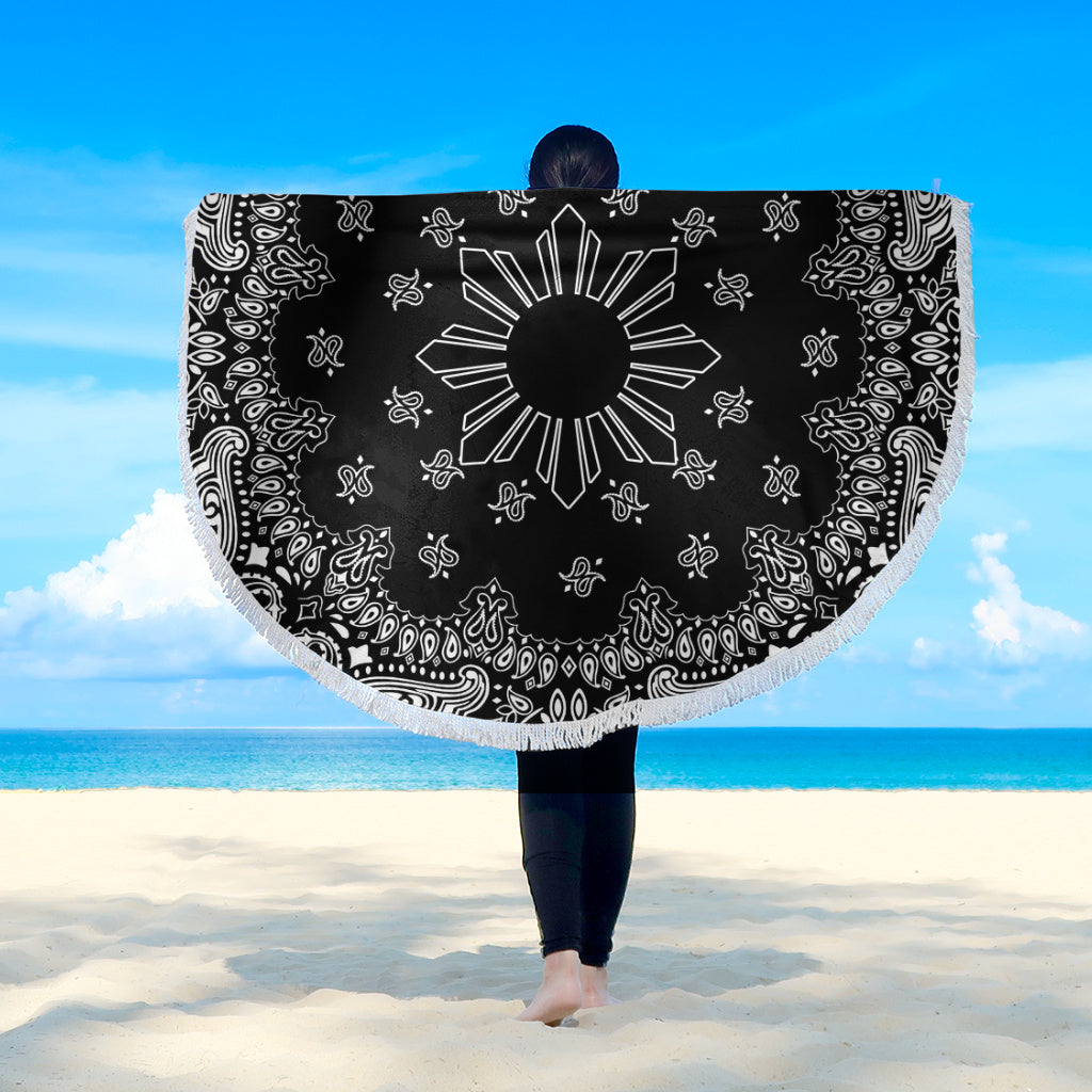 Philippines Filipinos Beach Blanket Sun Bandana Paisley Print Heritage