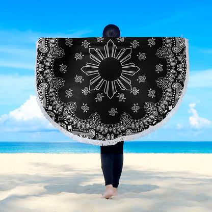 Philippines Filipinos Beach Blanket Sun Bandana Paisley Print Heritage