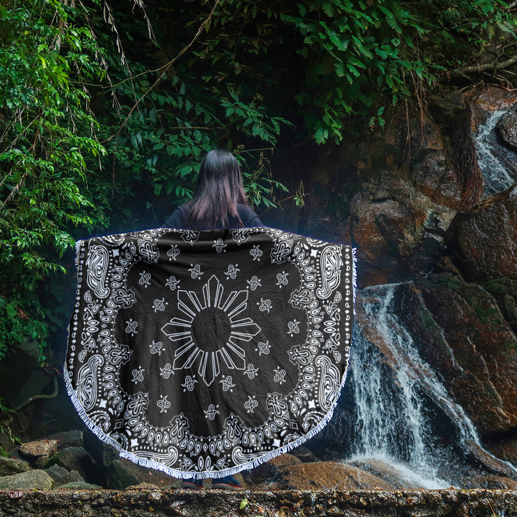 Philippines Filipinos Beach Blanket Sun Bandana Paisley Print Heritage