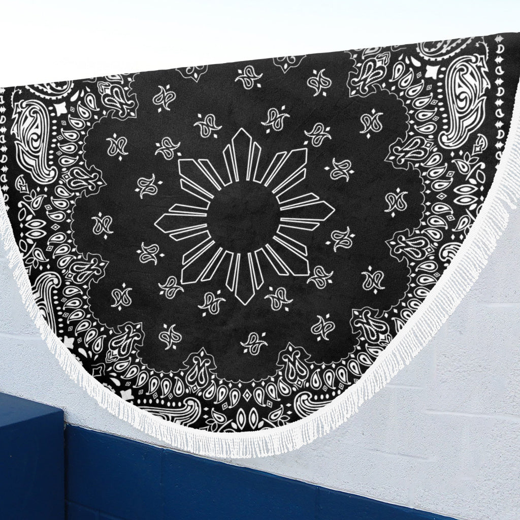 Philippines Filipinos Beach Blanket Sun Bandana Paisley Print Heritage