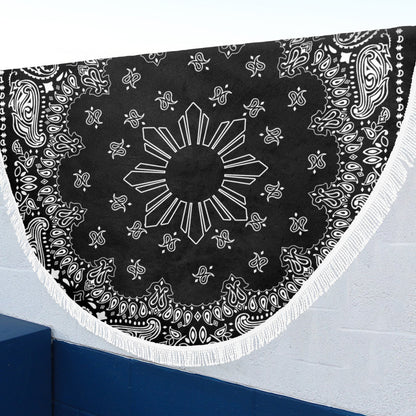 Philippines Filipinos Beach Blanket Sun Bandana Paisley Print Heritage