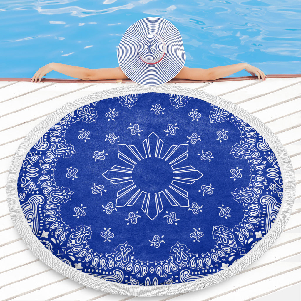 Philippines Filipinos Beach Blanket Sun Bandana Paisley Print Heritage