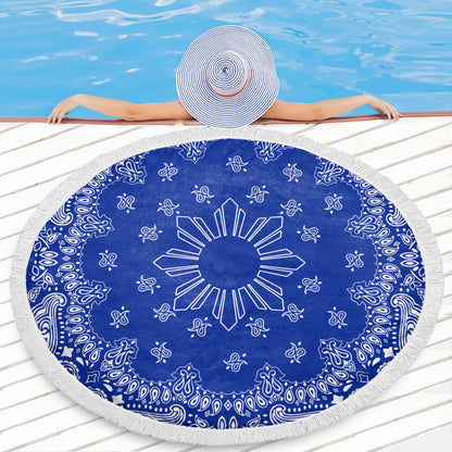 Philippines Filipinos Beach Blanket Sun Bandana Paisley Print Heritage