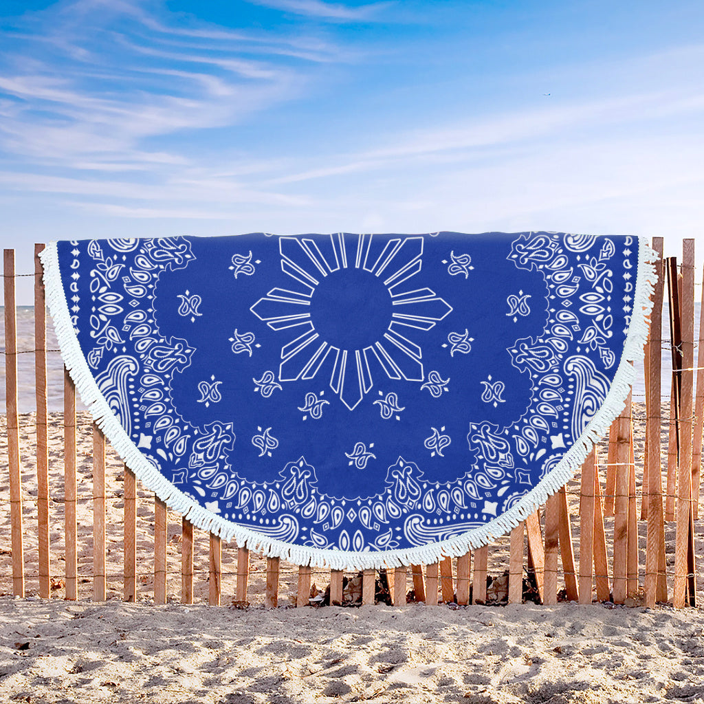 Philippines Filipinos Beach Blanket Sun Bandana Paisley Print Heritage