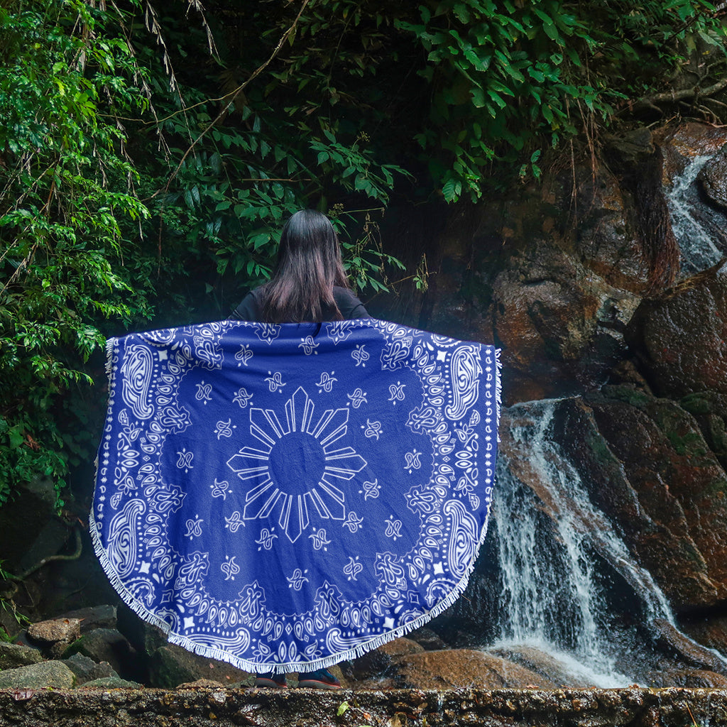Philippines Filipinos Beach Blanket Sun Bandana Paisley Print Heritage