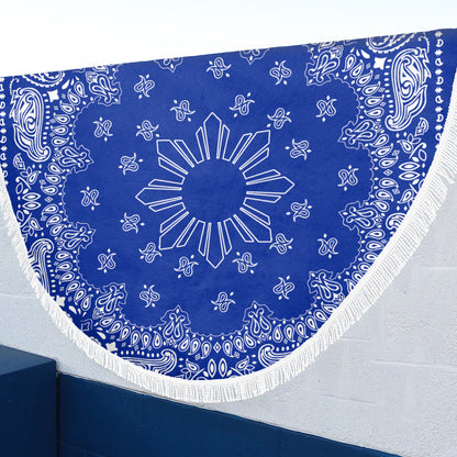 Philippines Filipinos Beach Blanket Sun Bandana Paisley Print Heritage