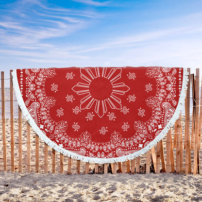 Philippines Filipinos Beach Blanket Sun Bandana Paisley Print Heritage