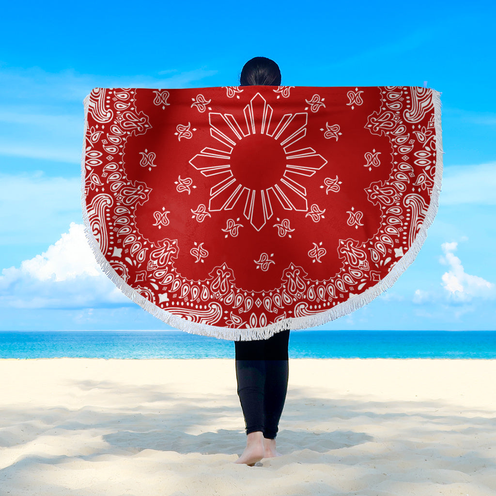Philippines Filipinos Beach Blanket Sun Bandana Paisley Print Heritage