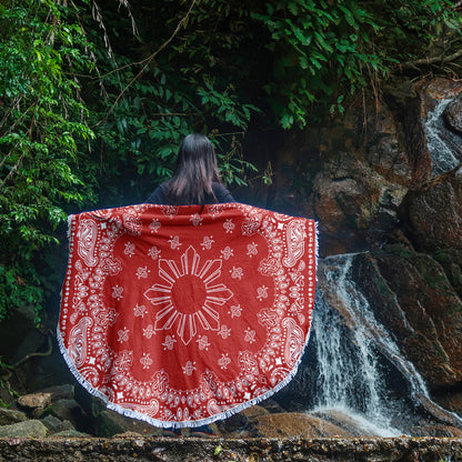 Philippines Filipinos Beach Blanket Sun Bandana Paisley Print Heritage