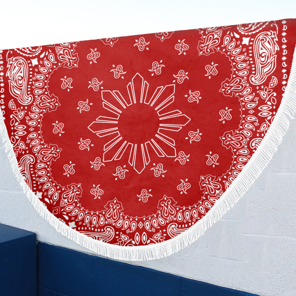 Philippines Filipinos Beach Blanket Sun Bandana Paisley Print Heritage