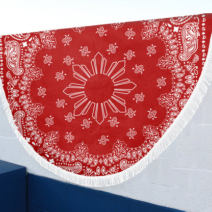 Philippines Filipinos Beach Blanket Sun Bandana Paisley Print Heritage