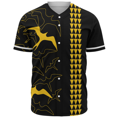 Hawaii Baseball Shirt Iwa Bird Flight Style