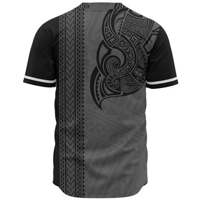 Hawaii Baseball Shirt Polynesia Tribal Turtle Tattoo
