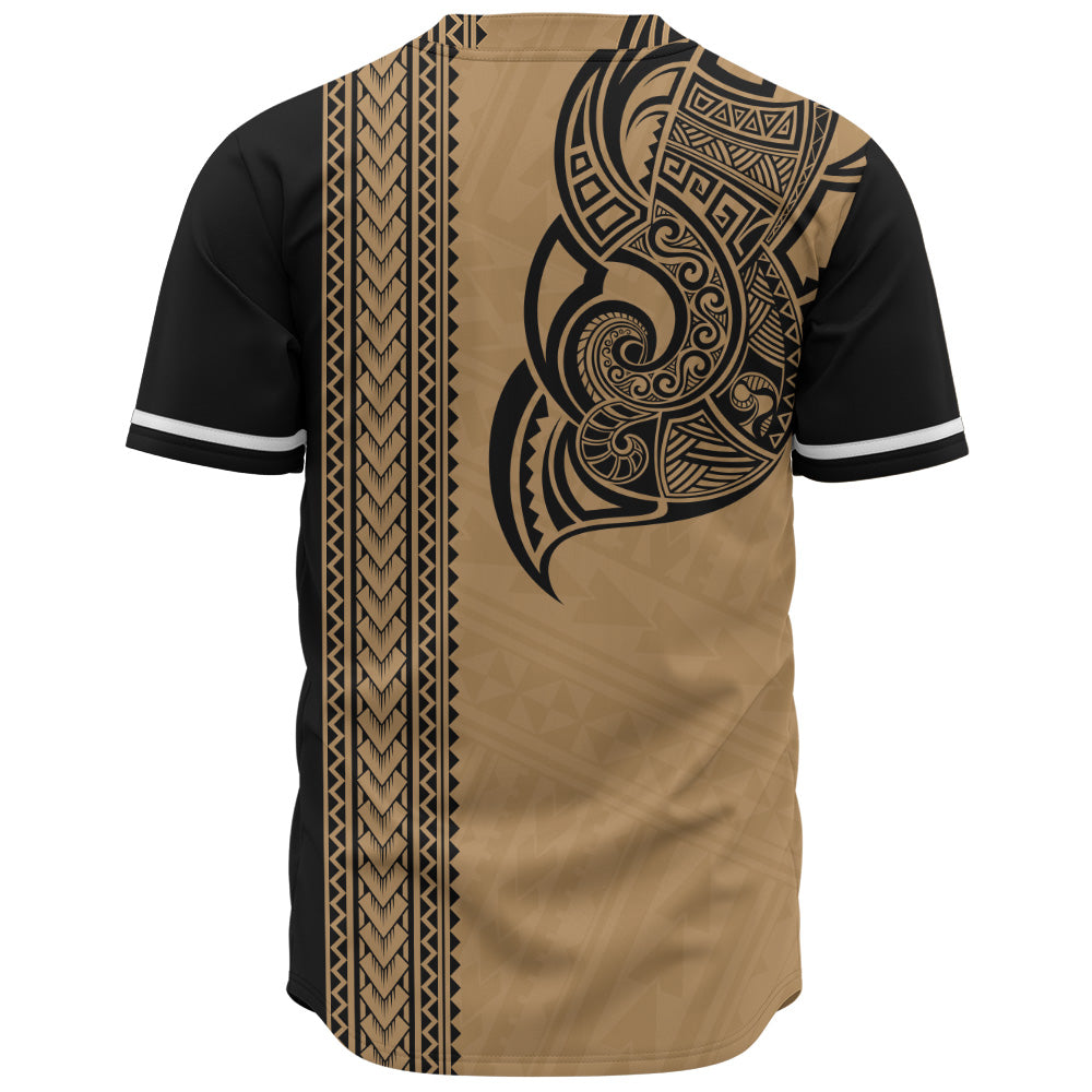 Hawaii Baseball Shirt Polynesia Tribal Turtle Tattoo