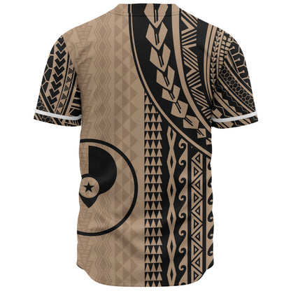 Yap State Baseball Shirt Polynesian Tattoo