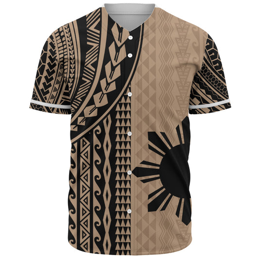 Philippines Filipinos Baseball Shirt Polynesian Tattoo